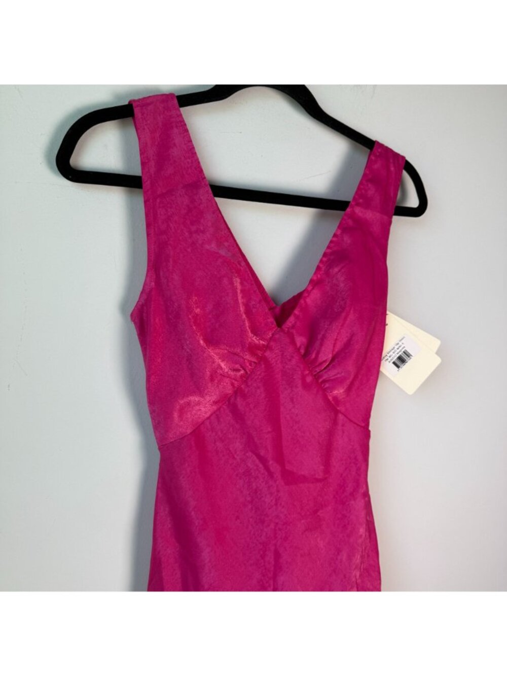 PEPPERMAYO Audrey Vintage Slip Dress NWT Satin Magenta Size US 2 Party - Picture 4 of 11